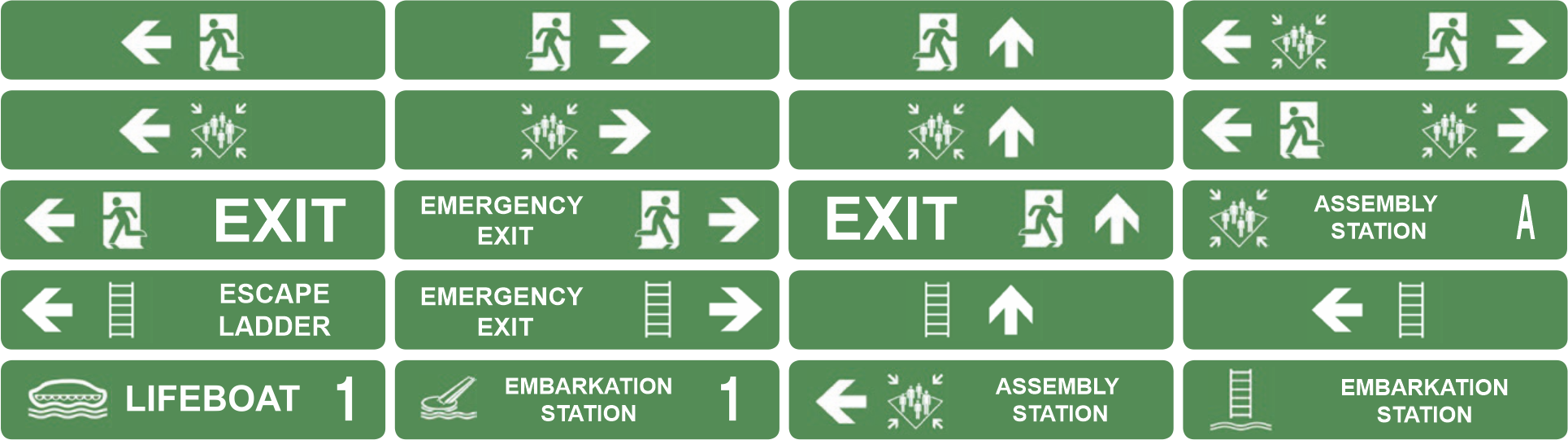 EXPLOSION PROOF LED LARGE ESCAPE SIGN Signwell
